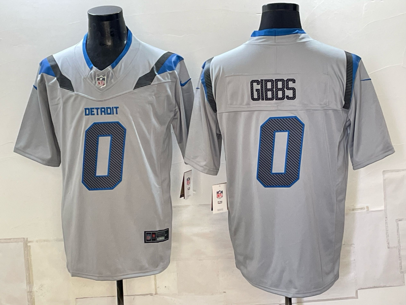 2026 Men Detroit Lions #0 Gibbs grey Nike Limited NFL Jersey 0912001->detroit lions->NFL Jersey 2026 Men Detroit Lions #0 Gibbs grey Nike Limited NFL Jersey 0912001->detroit lions->NFL Jersey